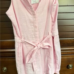 Old Navy Light Pink Button-Up Romper